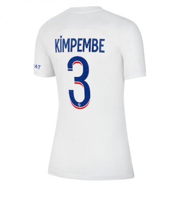 Paris Saint-Germain Presnel Kimpembe #3 Tredjedrakt Kvinner 2022-23 Kortermet